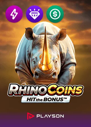 Play Rhino Coins Hit the Bonus at Pokiesurf